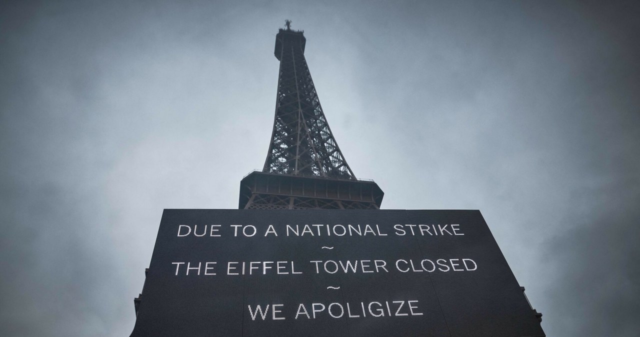 Wieża Eiffla zamknięta z powodu strajku