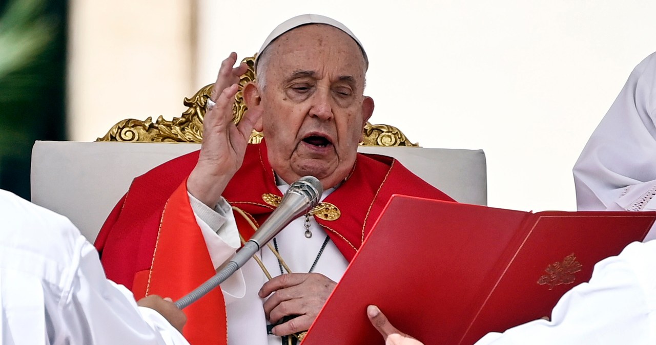 Franciszek nie wygłosił homilii podczas mszy w Niedzielę Palmową