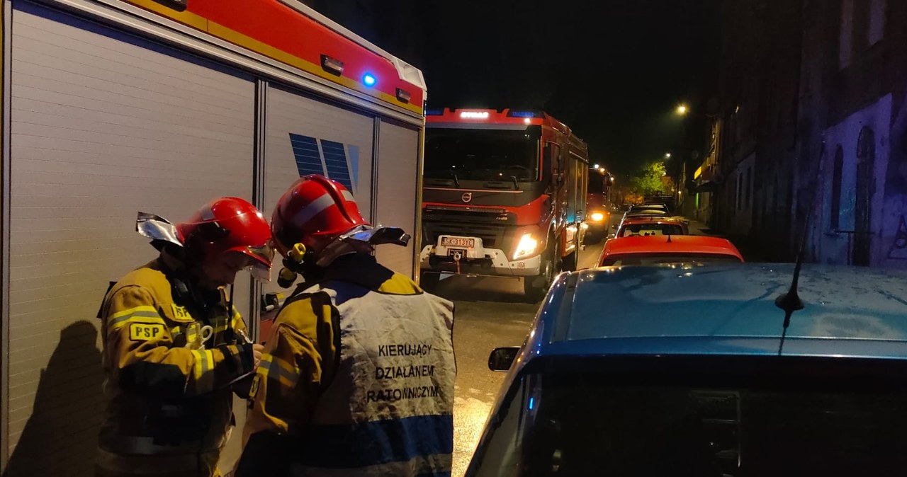 Dwa pożary w Śląskiem. Cztery osoby w szpitalu