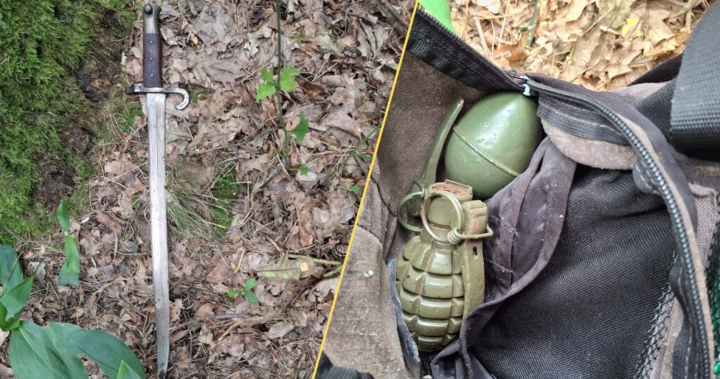 włamywacz z szablą i granatami zaatakował policjantów