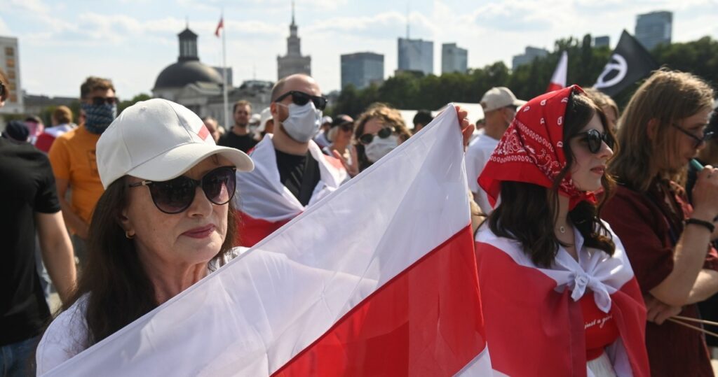 marsz wolności przeszedł przez warszawę. "Żywie biełaruś!"