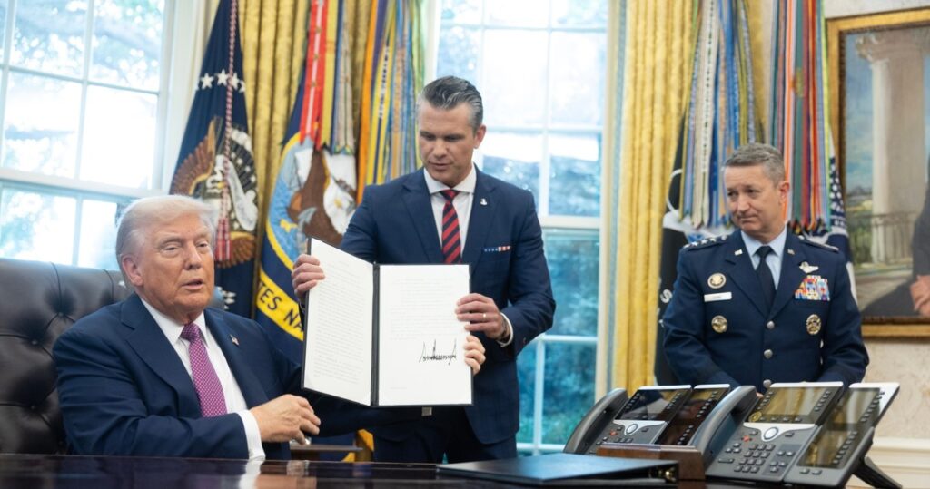 resort obrony zmieni nazwę? trump złożył podpis
