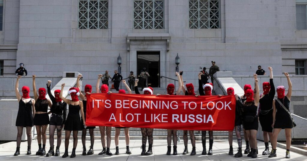 aktywistka z antyputinowskiej grupy zatrzymana w polsce