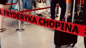 lotnisko chopina otwarte. loty wstrzymane do odwołania. apel do pasażerów